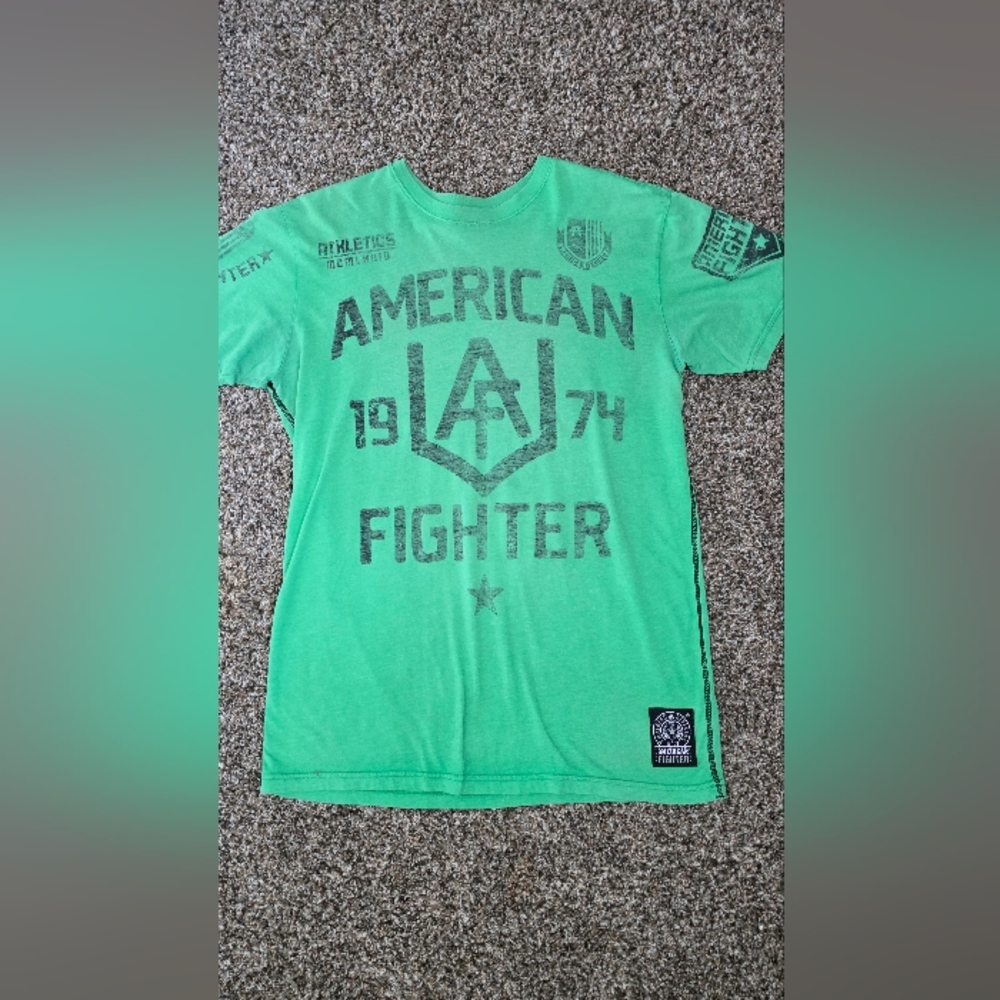 American Fighter Green Graphic Tee